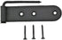 4 Renovators Supply Manufacturing Black Wrought Iron Shutter Strap Hinge in Galvanized Gate Strap Hinges with Mounting