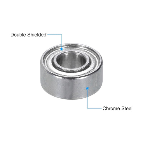 uxcell 5pcs 684ZZ Miniature Deep Groove Ball Bearings 4x9x4mm for Electric Motor, Home Appliances