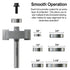 Set 1/4 1pcs 6 1/8", 1/4", 5/16", 3/8", 7/16", 1/2", Professional Rabbet Router Bit Shank with Interchangeable