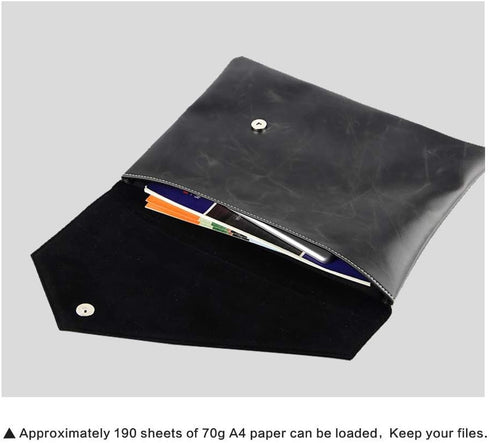 Vintage Pu Leather A4 Envelope File Clutch Bag