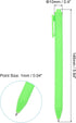 PATIKIL 100 Pack Black Barrel Click Pens, 1.0MM Retractable Ballpoint Pens, Smooth Writing Office Supplies, Green