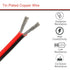 18 Gauge Wire 70ft, 18 AWG Stranded Wire, Red and Black 2 Conductors Electrical Wire Hookup Wire for Automotive and