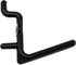 JSP Manufacturing Non-Locking Plastic Pegboard Hooks, L Style Hook for Garage Tool Storage, 100 Black