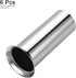 3 Inch Bulb Pack 6 MECCANIXITY Candle Socket Covers, Tall Chandelier Sleeves Light Base Holder, Silver