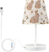 ALAZA Bedside Lamp Rabbits Forest Animal Bunny Table Lamp for Bedroom Desk