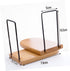 Retractable Bamboo Bookends - Elegant Desk Organizer for Home and Office