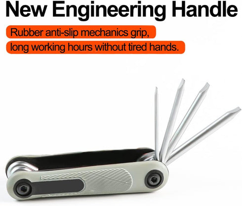 Pocket Screwdriver, Folding Screwdriver Set, 8 in 1 Multitool, Universal Slotted Phillips Screwdriver, 1 Pack 8Pcs