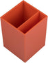 JAM Paper Plastic Pen Holder - Orange Desktop Pencil Cup, Sold Individually