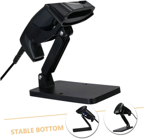 6.88X5.90X3.14 Inches Adjustable Barcode Scanner Holder Stand for Desk with Stable Base Compatible with Handheld