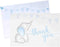 GSM Brands Thank You Cards for Baby Shower with Boy Theme - 20 Cards
