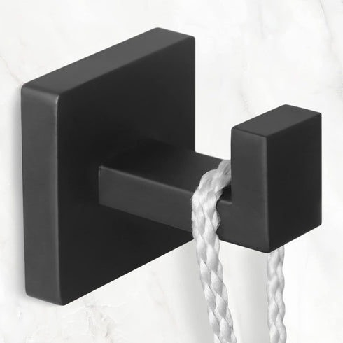 IBosins 4 Pack Towel Hooks Heavy Duty Stainless Steel Hand Towel Holder for Bathroom, Kitchen, Closet