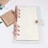 Clear A6 Binder Cover Rose Gold 6 Ring Budget Binders Snap Button Closure Loose Leaf Folders Refillable Soft Notebook Shell Protector(Rose Gold) by NatSumeBasics