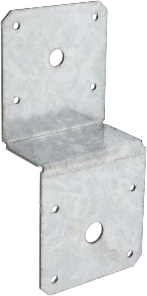 6 PCS Deck Joist Tie, Steel Z Bracket Tie Plate for 2x4 Cross Joist and 4x4 Post, 14 Gauge Metal Support
