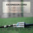 YOJOE 14/3 10 ft Black Outdoor Extension Cord, Heavy Duty Waterproof Lighted Power Cable