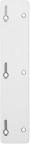 LUXPaper 3 Prong Tang Fastener Strips, Secure Folder Attachment, White, 5 Qty, Three Hole Punched Paper Organizer