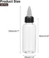 MECCANIXITY 50Pcs 2oz/60ml Squeeze Bottles, Clear Dispensing Bottles with Twist Cap Lids for Ketchup, Mustard, and
