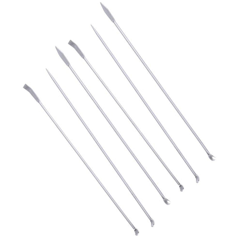 Hemobllo Stainless Steel Micro Lab Sampling Scoop Set - 6PCS Micro Medicine Spoons for Laboratory