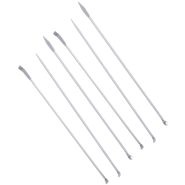 Hemobllo Stainless Steel Micro Lab Sampling Scoop Set - 6PCS Micro Medicine Spoons for Laboratory