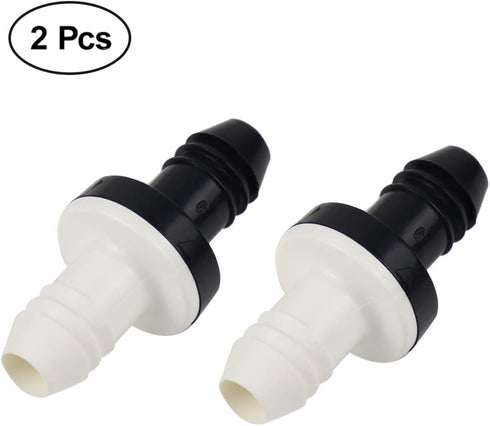 3/8" 10mm Inline Vacuum Barbed Check Valve - 1Pcs/2Pcs/5Pcs ABS One Way Water Non-Return Breather Valve
