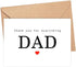 Yanashop88 Thank You For Everything Dad Card - Thank You Card - Dad