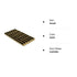 Metal Cylinder Magnets, 30pcs Gold Magnetic Pins for DIY, Science, Refrigerator, Kitchen