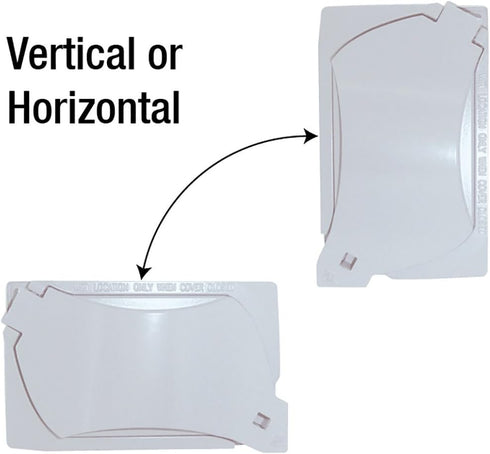 Sigma Electric, White Sigma Engineered Solutions, 14147WH 1-Gang Universal Weatherproof Cover