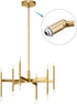 180 M10 Pack 2 MECCANIXITY Sloped Ceiling Adapter Degree Swivel Thread, for Chandelier Ceiling Pendant Light, Champagne