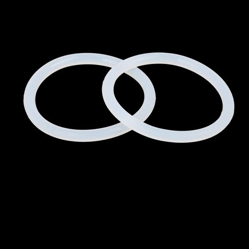 X AUTOHAUX Silicone O-Rings, White, 42mm OD, 35mm ID, 3.5mm Width VMQ Seal Gasket for Pipe Repair, Pack of 50