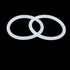 X AUTOHAUX Silicone O-Rings, White, 42mm OD, 35mm ID, 3.5mm Width VMQ Seal Gasket for Pipe Repair, Pack of 50