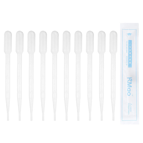 PATIKIL 3ml Pipettes Dropper, 60pcs Disposable Plastic Pipettes for Science Laboratory, Resin DIY Crafts