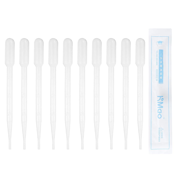 PATIKIL 3ml Pipettes Dropper, 60pcs Disposable Plastic Pipettes for Science Laboratory, Resin DIY Crafts