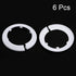 uxcell 89mm Pipe Cover Decoration - PP Plastic Water Pipe Escutcheon White 2pcs