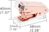 Rose Gold Mini Stapler Clear Acrylic Body Desktop Manual Staplers 18 Sheets Capacity Spring Powered Cute Stapler for Office School Home Standard 26/6 Staples Stapling Tool by MEI YI TIAN