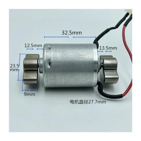 WVAIUPIX 3V 3.7V 5V RS-360 DC Double Vibrator Head Dual Ball Bearing Strong Vibration Electronic Starter DIY Beauty