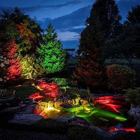 PAR38 Bulbs, 120W Dimmable, 2-Pack Explux Full Glass Outdoor Flood Green Light Equivalent Direct LED Color Emission