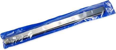 Metric Feeler Gauge Gap Measurement Tool, 12-inch Long 17 Blades 0.02-1.00mm Thickness