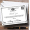 The Card Zoo Vintage Telegram Elegant White Personalized Party Thank You Cards