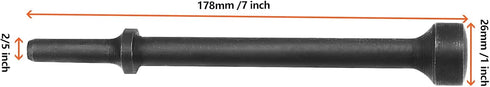 2 PCS 2/5" Diameter 7 Inch Air Hammer Bits, Pneumatic Chisel Bits for Removing Rotors, Drums, Hubs, and Replacing Wheel