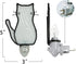 BOXCASA White Cat Night Light, Stained Glass Lamp, Warm Yellow Plug-In Night Light for Living Room, Bedroom, Hallway