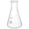 Glass Wide Mouth Erlenmeyer Flask, 250 ml Borosilicate Glass with Heavy Duty Rim, Pack of 1