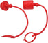 3/4'' ISO-A 5675 7241 AG Hydraulic Coupler Male Female Dust Cap and Plug Cover Kit Compatible with Hydraulic Quick Connect Coupling Red Cap Retention Ring Attached to Hose
