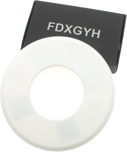 FDXGYH 2 Pcs ID 2.0 Inch ABS Wall Split Flange, Self-Adhesive Round Escutcheon Plate Cover for Faucet