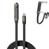 Sideways Phone Charger, 2 in 1 Invisible Holder Charger Cable, 240W Braided