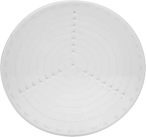 7.87" Round Center Finder Compass - Transparent Acrylic Tool for Locating Center in Woodworking Projects