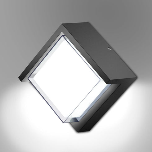 ledmo LED Wall Light Outdoor 12W, 6000K 1200LM Square Exterior Porch Lights