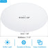 2 Pack 11.5" 3/8" 12-14" PATIKIL Lampshade Diffuser, Diameter with Center Hole Round Diffuser for Drum Lampshades