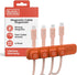 BLACK+DECKER 4 Pack Magnetic Cable Clips w/Metal Plate, Adhesive Wire Holder Keeper