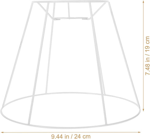 Gadpiparty Shade Bracket Lampshade Frames Metal Lampshade s for Floor Lamps Adaptor Guard Fitting Ring Tassel