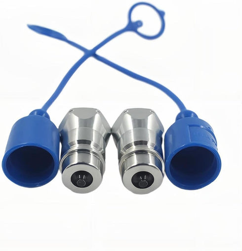 2-PCS 1/2" Ag ISO5675 Poppet Valve Hydraulic Quick Connect Male Coupler Nipple Tractor Coupling 1/2" NPTNV12 NPT M/F by Undercarriage