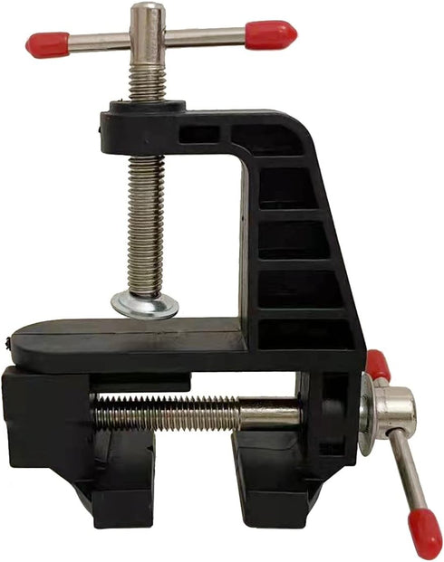 Mini Table Clamp Hobby Bench Vice for Repairs, Modelling, Painting, and Crafting (Black)